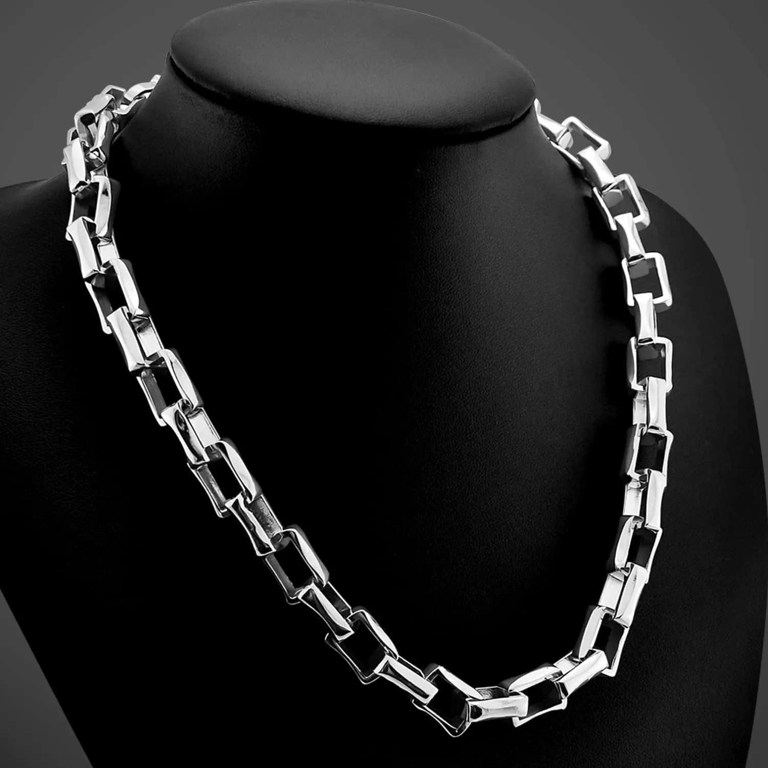 Men Solid 925 Sterling Silver Cable Rolo Link Chain Necklace Women 9MM &10MM-Curb Cuban Chain Thick Big Choker 18" 20" 22" 24" 26 "28" 30" Fine Jewelry Gift