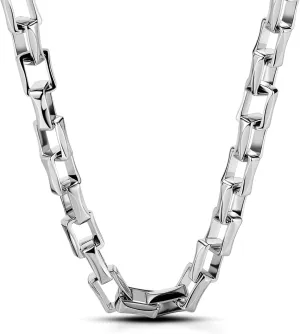 Men Solid 925 Sterling Silver Cable Rolo Link Chain Necklace Women 9MM &10MM-Curb Cuban Chain Thick Big Choker 18" 20" 22" 24" 26 "28" 30" Fine Jewelry Gift