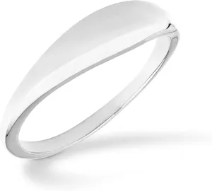 Miabella 925 Sterling Silver or 18K Gold Plated Signet Ring for Women/Made in Italy