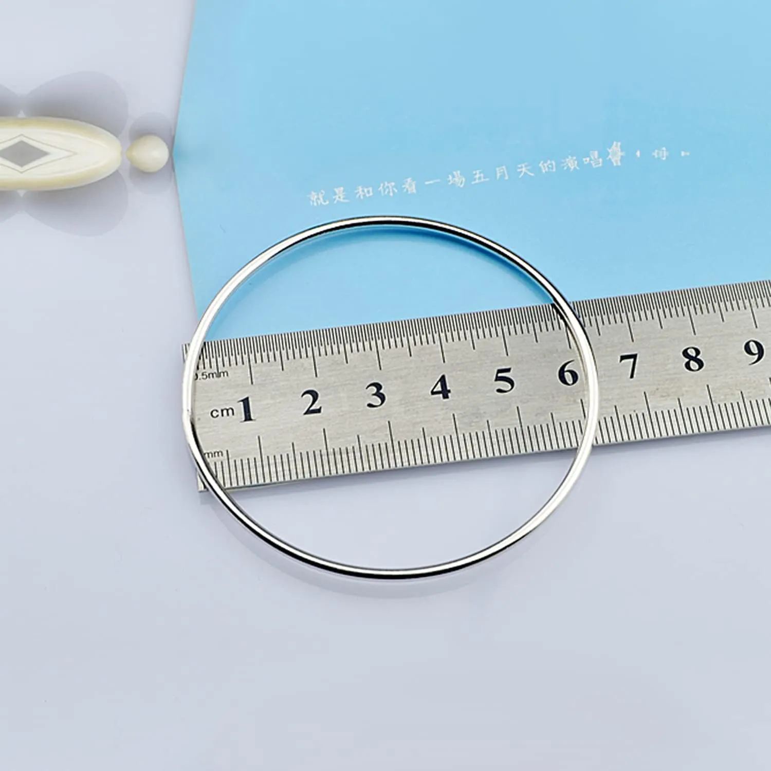 Minimalist Original 925 Sterling Silver Banglest Women DIY Stackable 1/2/3.Countless Set Bracelet 2MM Thick Diameter 60mm-65mm-68mm Jewelry Gift Wife Her