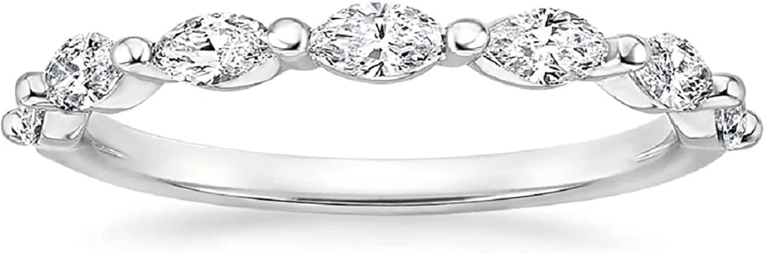 Moissanite Ring Handmade Engagement Ring 2 CT Oval Cut, VVS1 Clarity Colorless, 925 Sterling Silver With 925 Stamp, Wedding Bridal Rings for Women/Valentine's Day Gift, Anniversary Rings