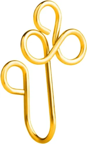 Nose Rings Surgical Steel Decorative, Septum Rings Fake Nose Ring U Shape Piercing Jewelry Lip Tongue 1Pcs Women Men