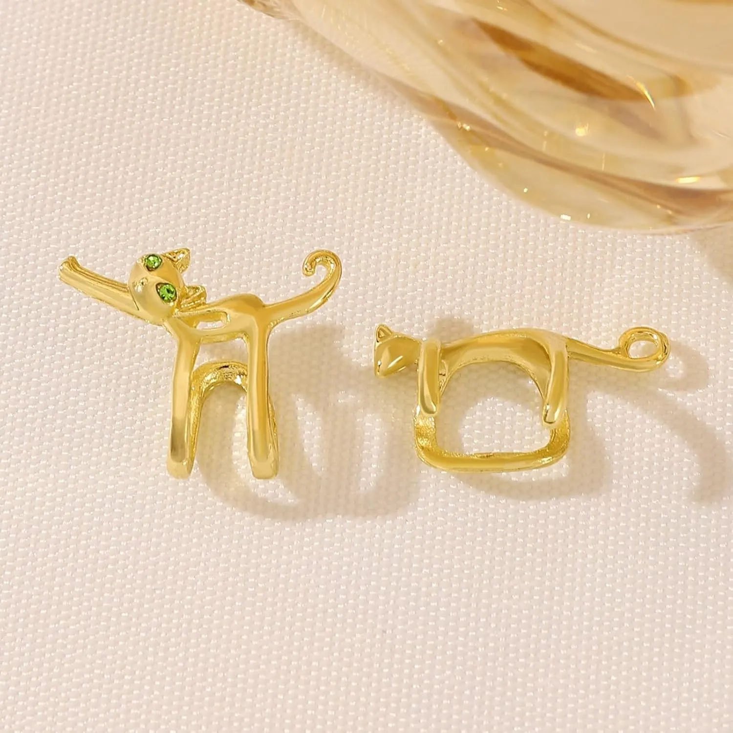 Novelty Cats Shaped Ear Clip for Party Outfits Easy to Wear Ear Cuff Stylish Jewelry