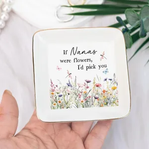 Personalized Birth flower Trinket Dish Name, Custom Ring Dish for Girl Women, Jewelry Dishs - Bridal Shower Gift - Mother's Day Gifts - Bride Gift - Bridesmaid GifT - Daughter Birthday Gifts/1