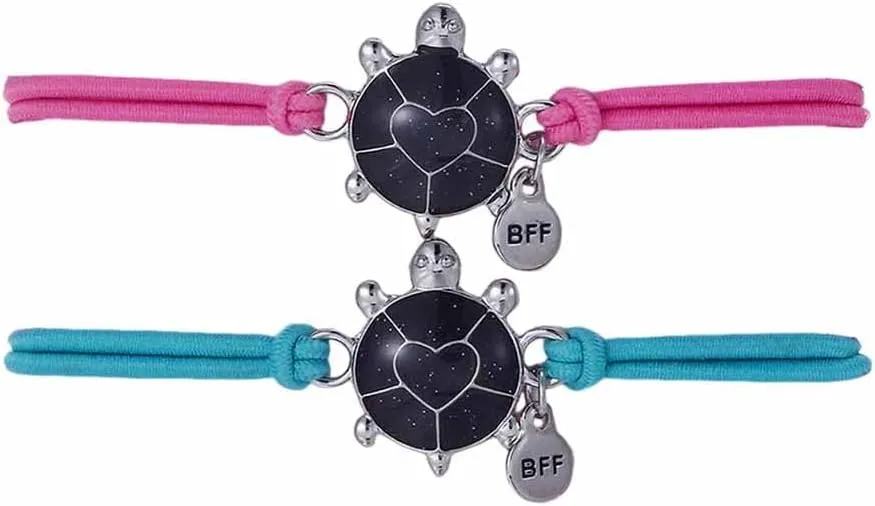 Pingyongchang Cute Cartoon Animal Color Changing Bracelet for Women Dinosaur Frog Dragon Turtle Temperature Sensing Mood Bracelet with Card Friendship Jewelry Birthday Gift