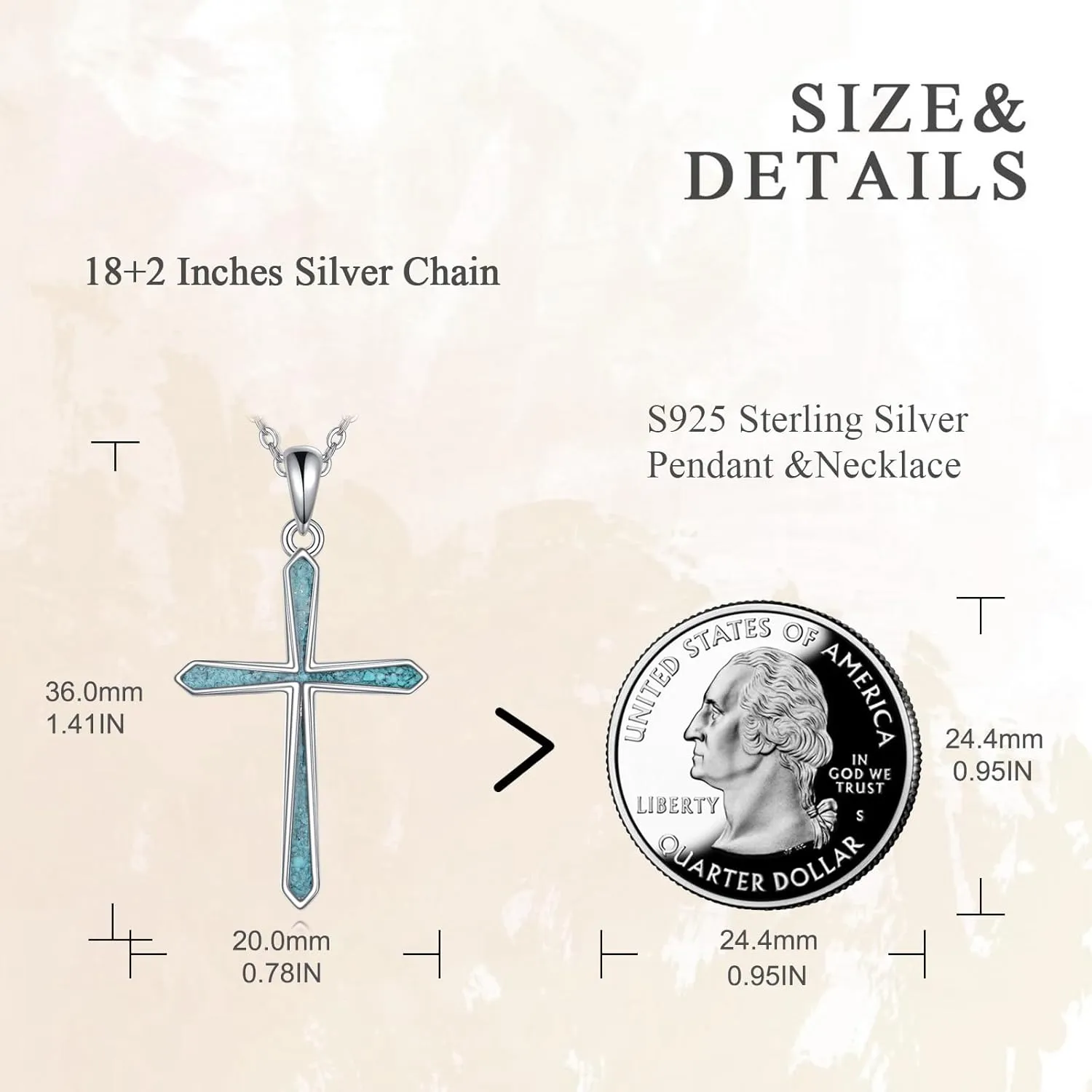 POPLYKE Cross Necklace 925 Sterling Silver Sea Turtle Necklace Turtle Necklace Cross Jewelry for Women