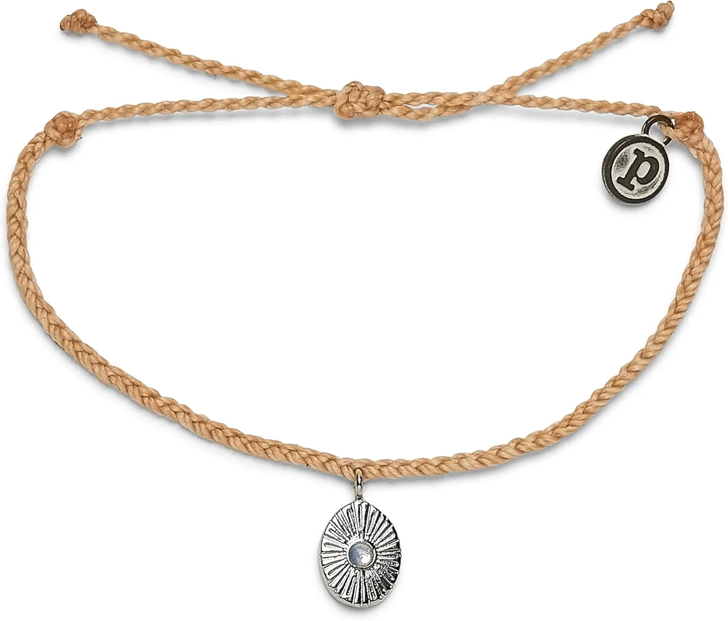 Pura Vida Bracelet Silver or Gold Sun Ray Charm Bracelet - Adjustable Bracelet with Waterproof Band, String Bracelet for Women - Stackable Bracelets, Handmade Braceletss