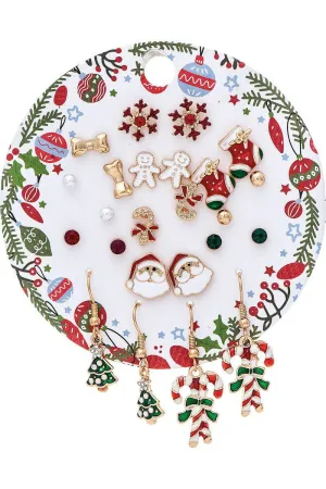 Rain Jewelry 12 Days Of Christmas Carded Earring Collection #1