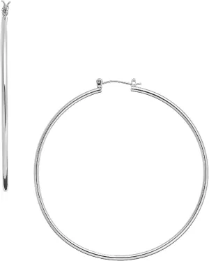 RED By Kiss Glam Hoop Earrings, Fashion & Stylish Jewelry, Secure Hypoallergenic Pincatch, Lightweight Daily Essential Accessory, Lead & Nickel Free