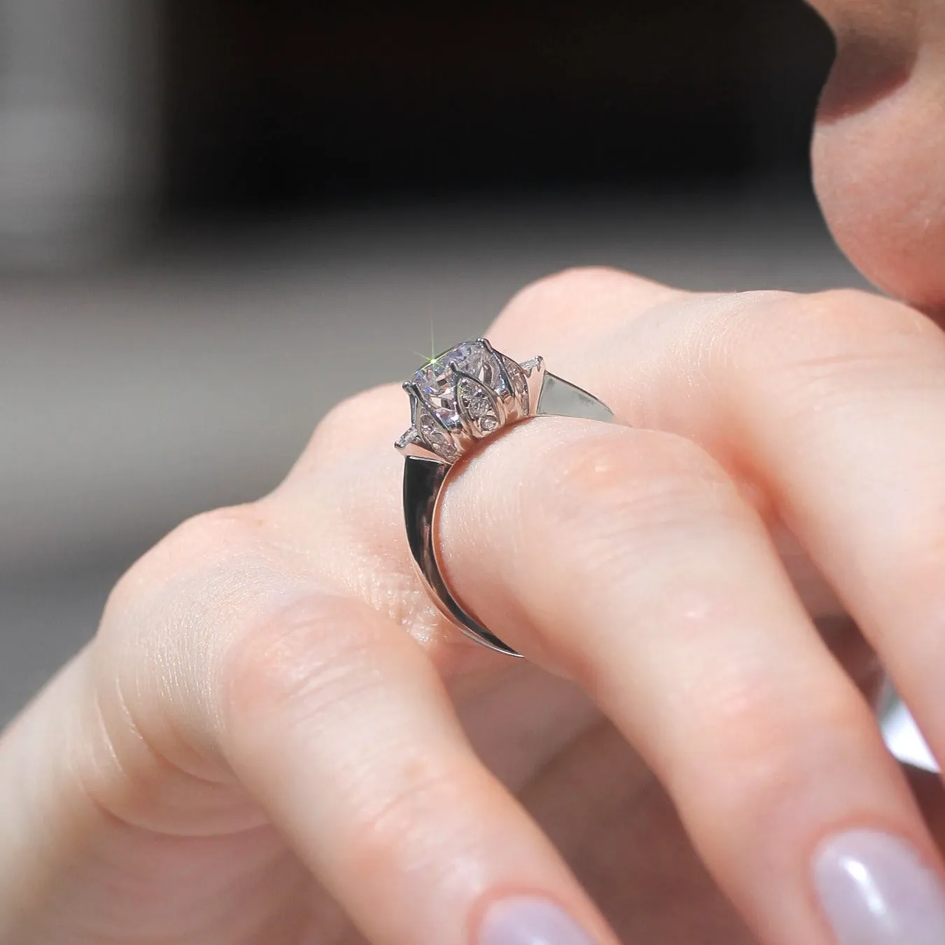 Regal Blossom Ring, 1.5 CT