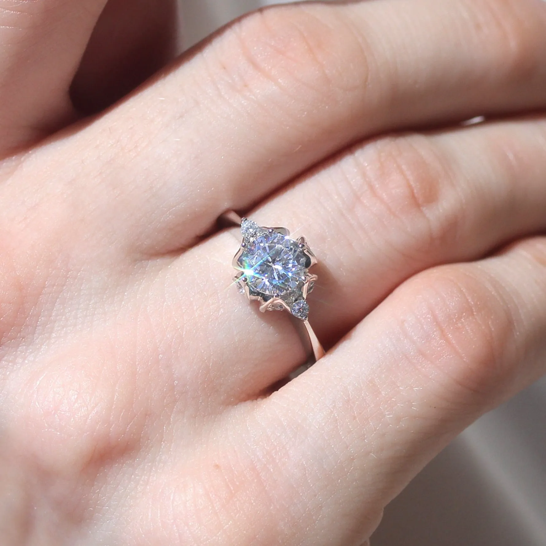 Regal Blossom Ring, 1.5 CT