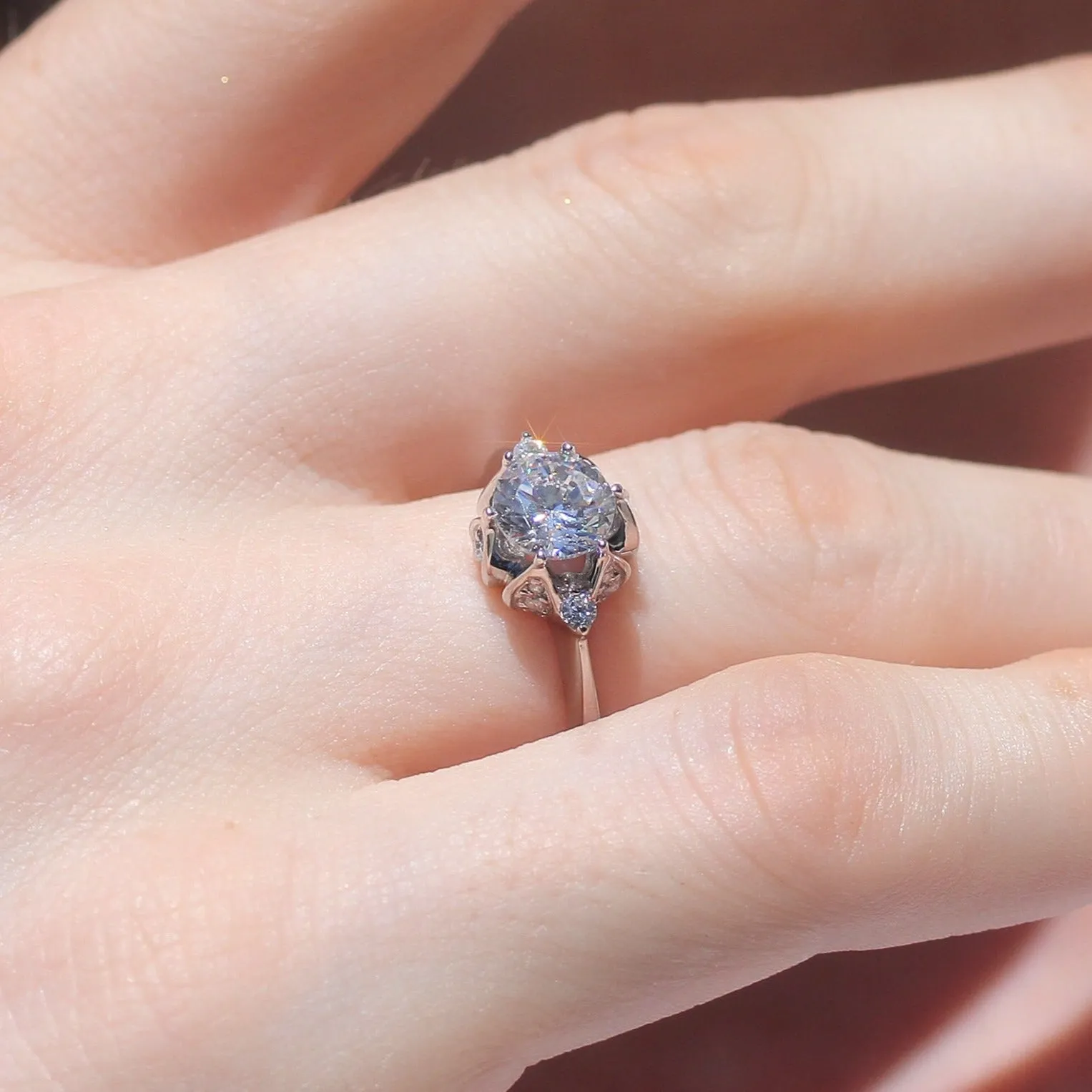 Regal Blossom Ring, 1.5 CT