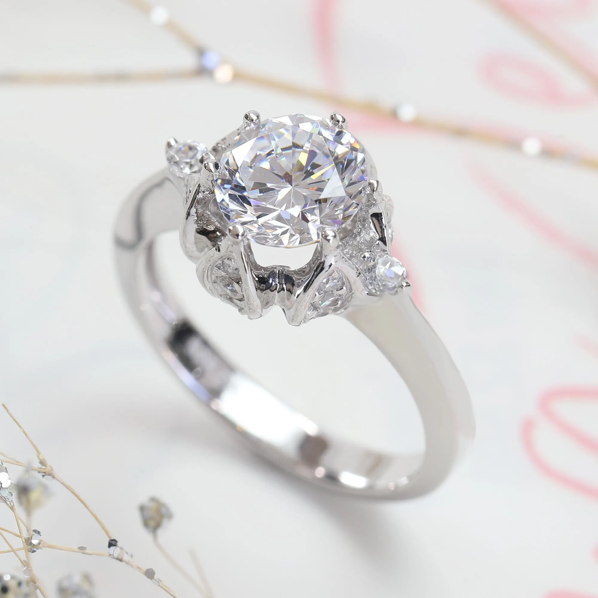 Regal Blossom Ring, 1.5 CT
