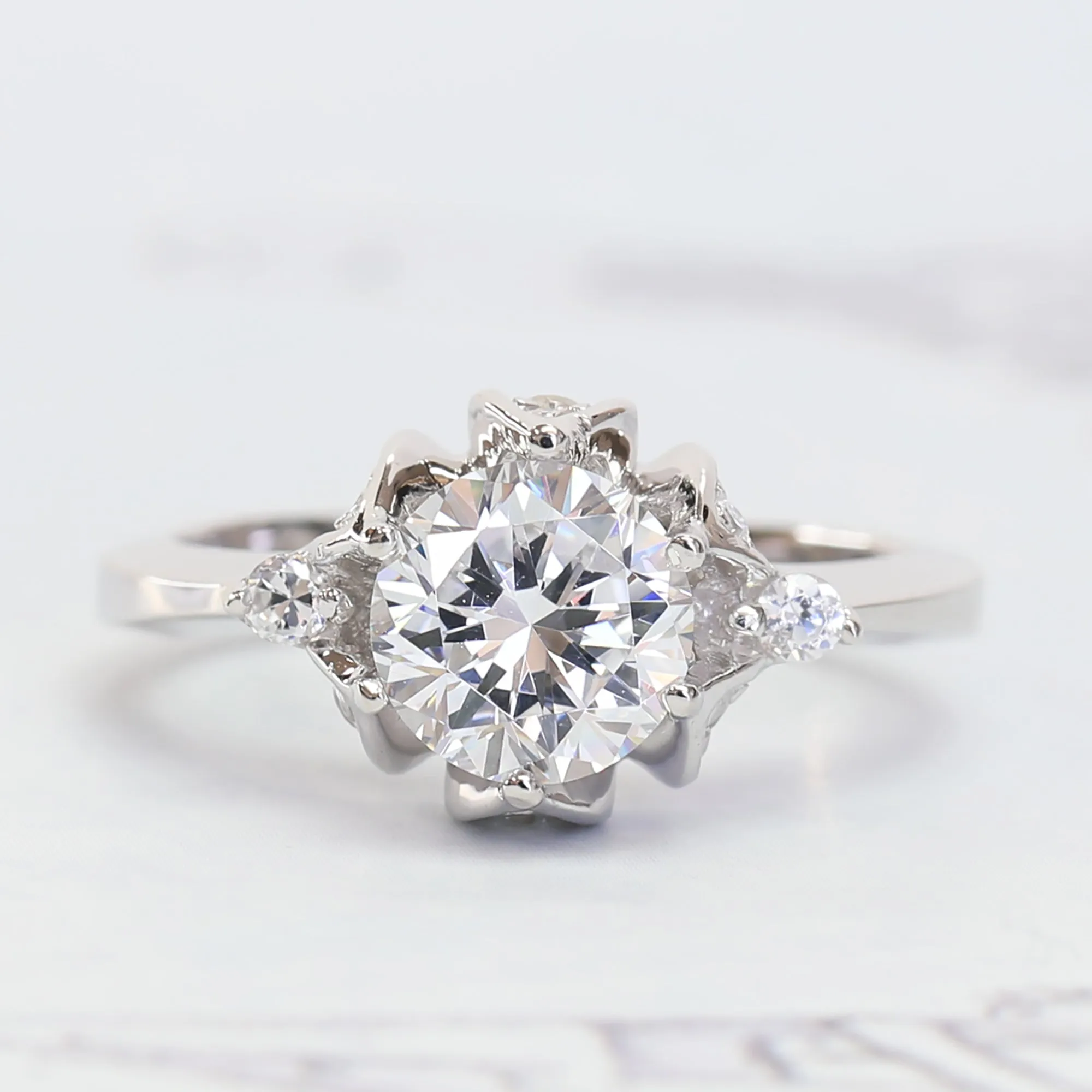 Regal Blossom Ring, 1.5 CT