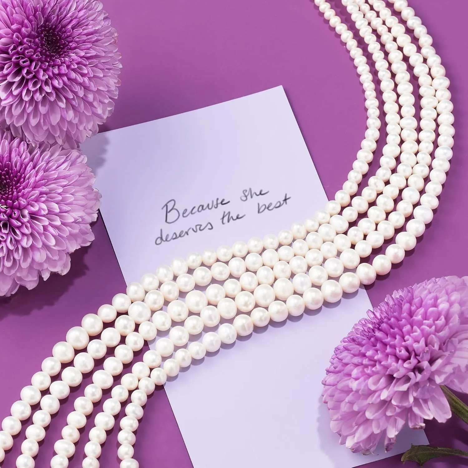 Ross-Simons 4-8.5mm Cultured Pearl 5-Strand Layered Necklace with Sterling Silver