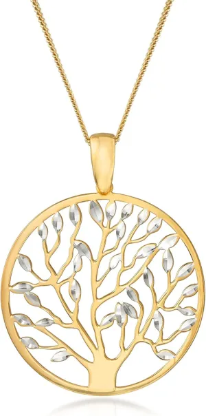 Ross-Simons Italian Cut-Out Tree of Life Pendant Necklace