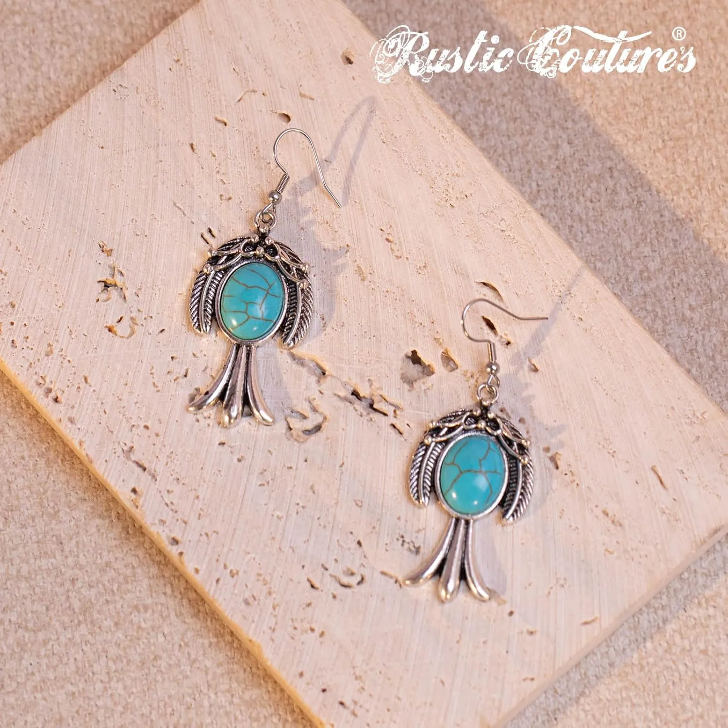 Rustic Couture's Western Jewelry Set for Women Cowgirl Vintage Western Necklace Earring