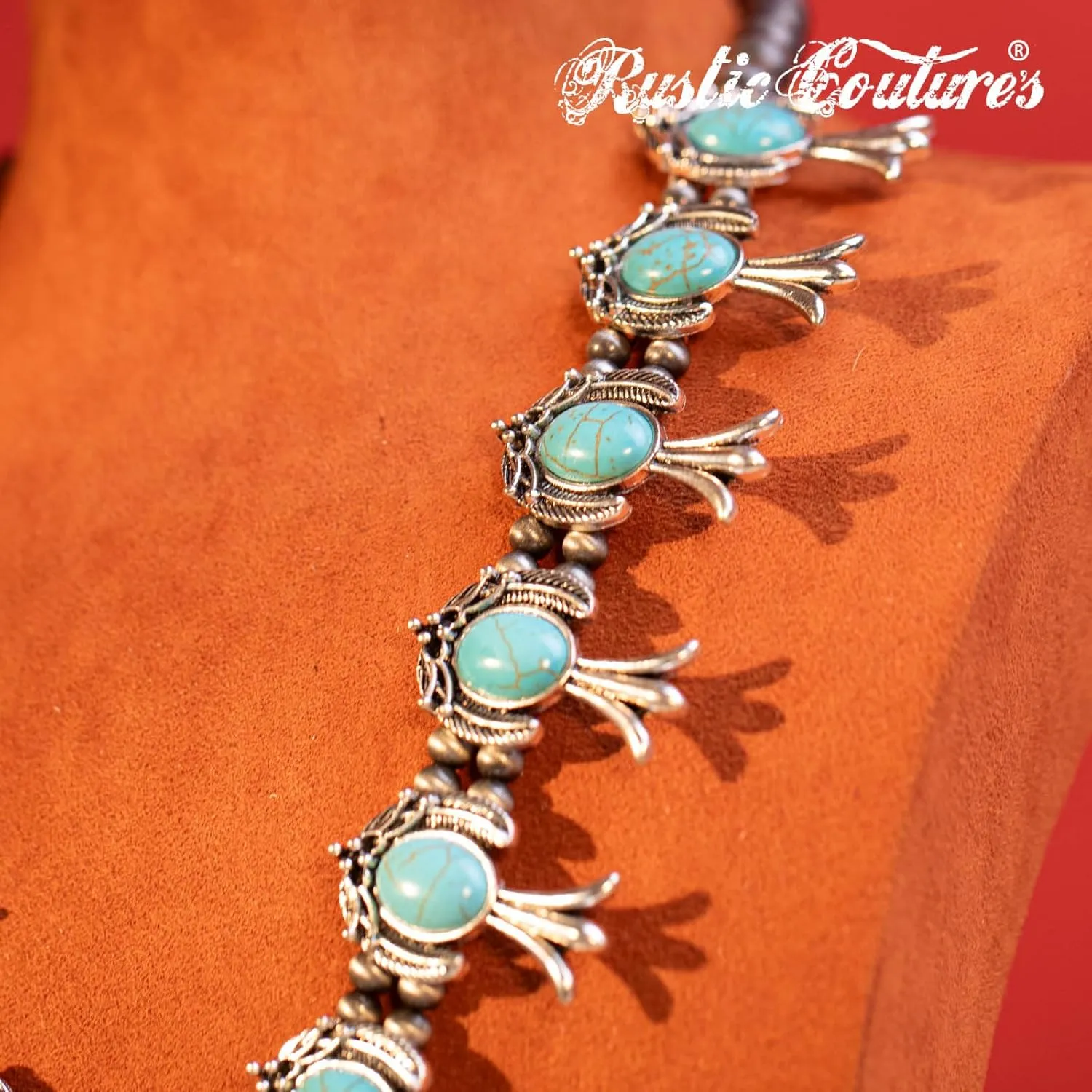 Rustic Couture's Western Jewelry Set for Women Cowgirl Vintage Western Necklace Earring