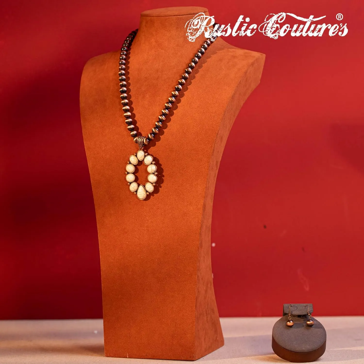 Rustic Couture's Western Jewelry Set for Women Cowgirl Vintage Western Necklace Earring
