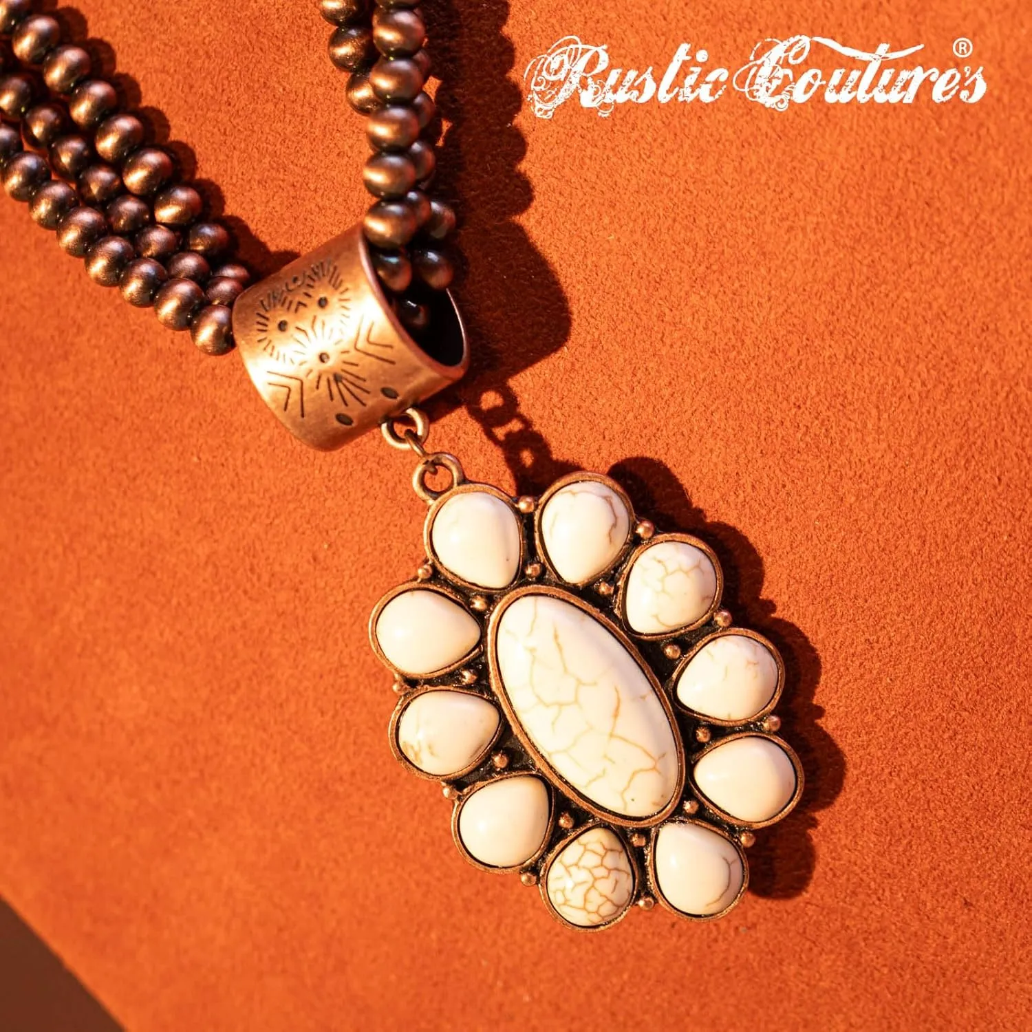 Rustic Couture's Western Jewelry Set for Women Cowgirl Vintage Western Necklace Earring