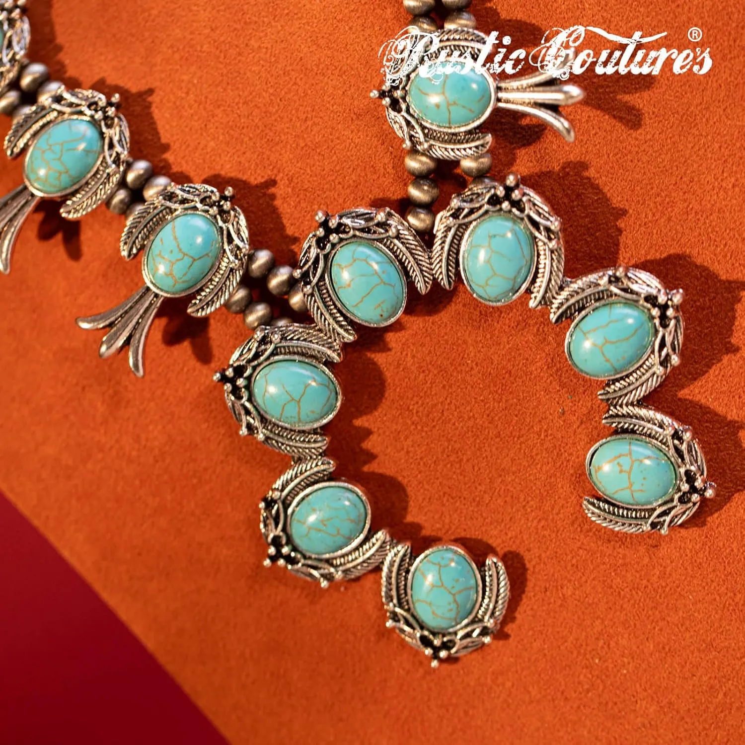 Rustic Couture's Western Jewelry Set for Women Cowgirl Vintage Western Necklace Earring