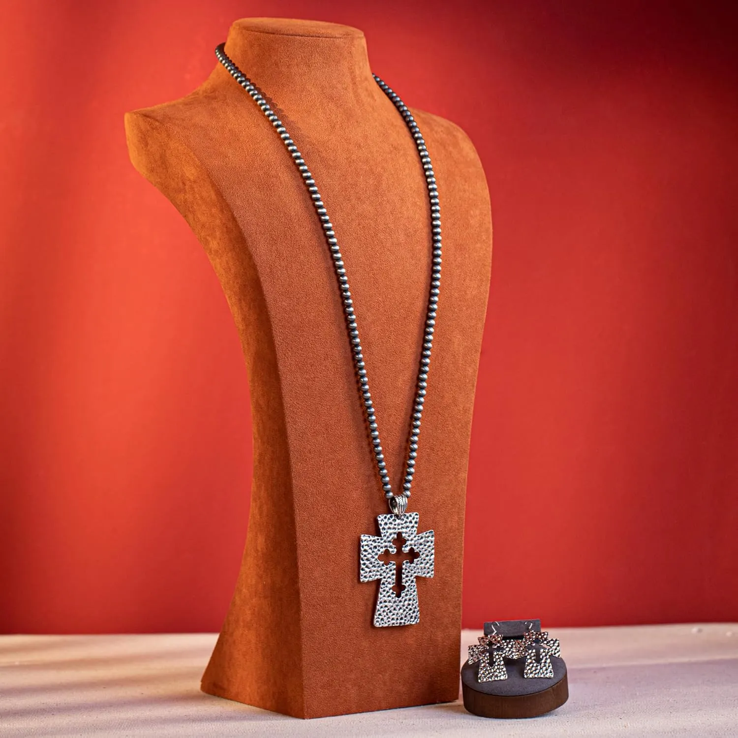 Rustic Couture's Western Jewelry Set for Women Cowgirl Vintage Western Necklace Earring
