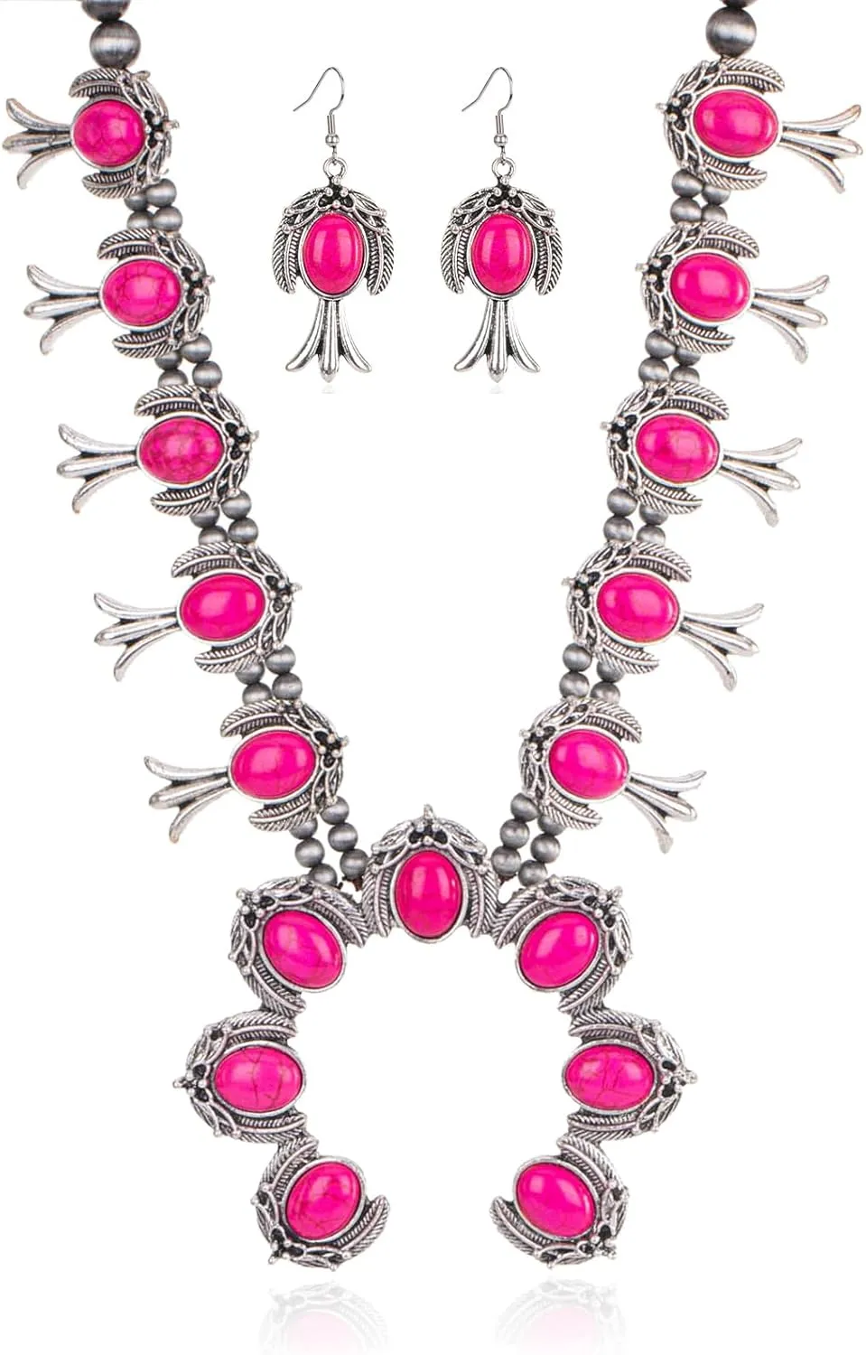 Rustic Couture's Western Jewelry Set for Women Cowgirl Vintage Western Necklace Earring