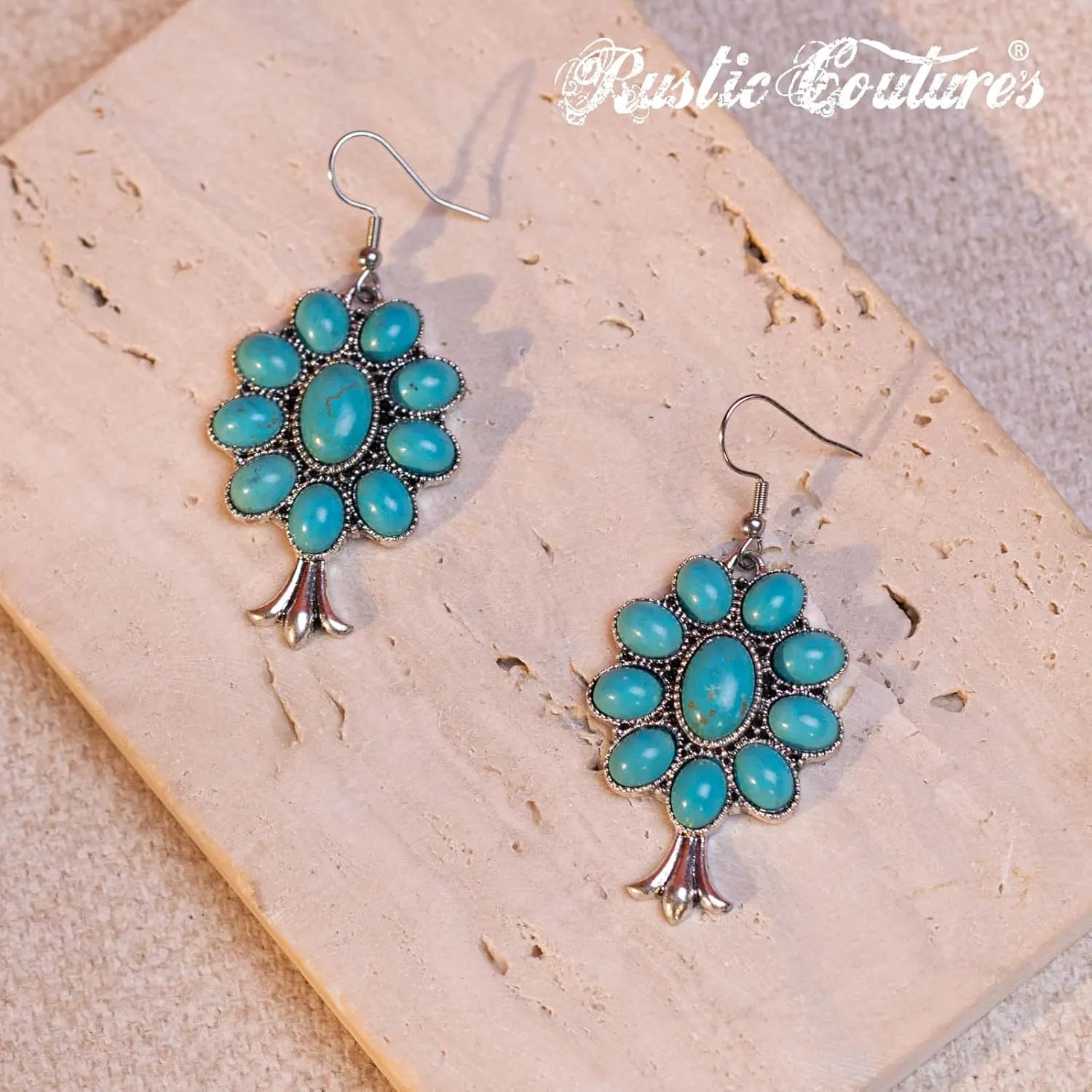 Rustic Couture's Western Jewelry Set for Women Cowgirl Vintage Western Necklace Earring