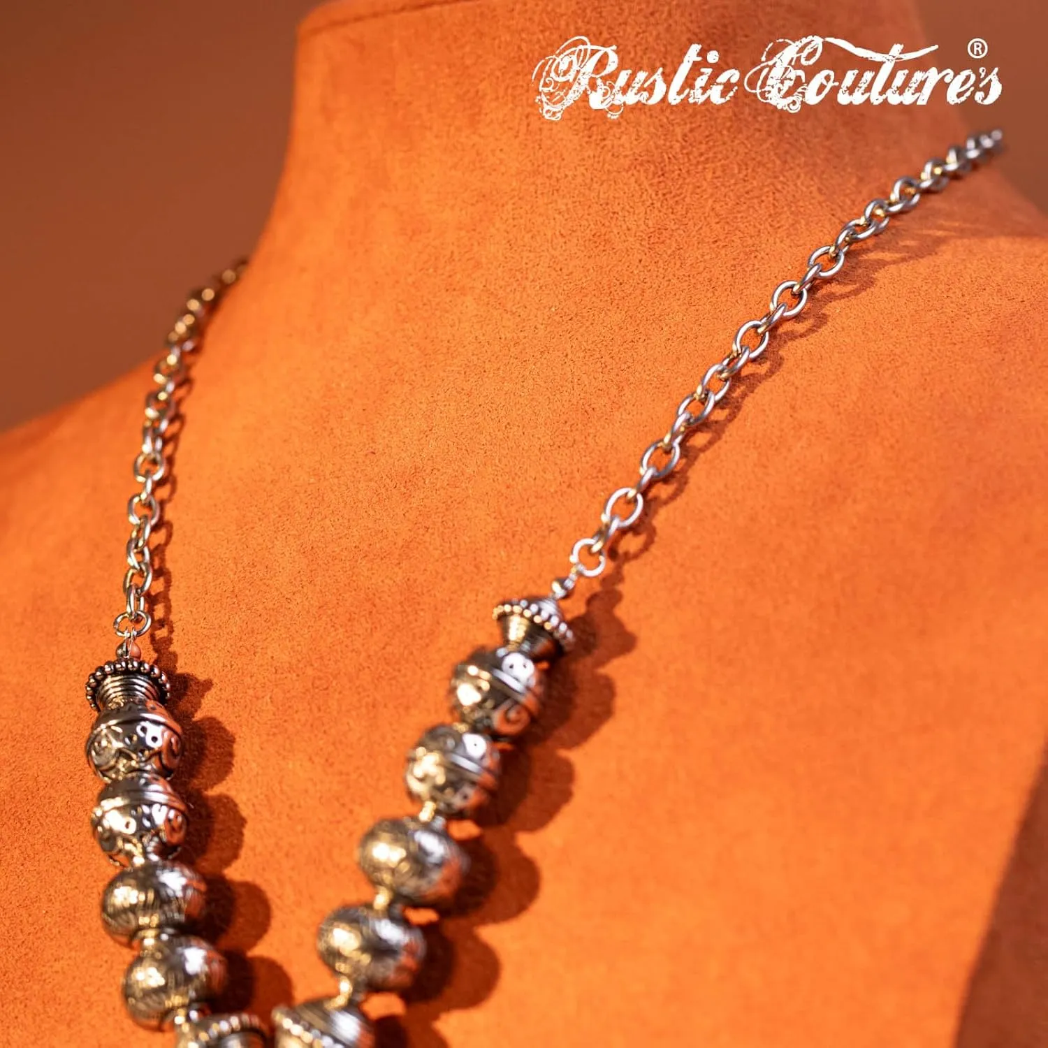 Rustic Couture's Western Jewelry Set for Women Cowgirl Vintage Western Necklace Earring