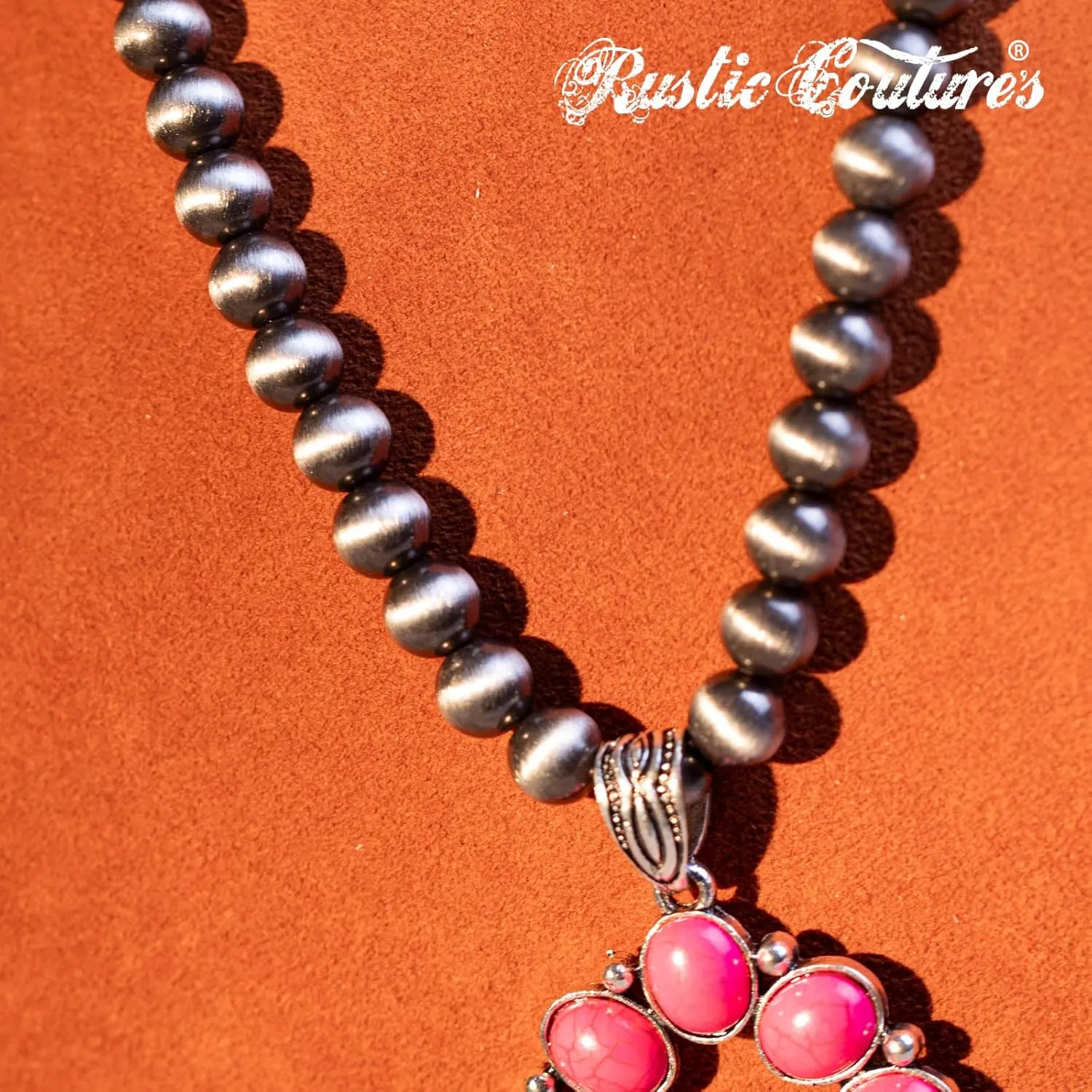 Rustic Couture's Western Jewelry Set for Women Cowgirl Vintage Western Necklace Earring