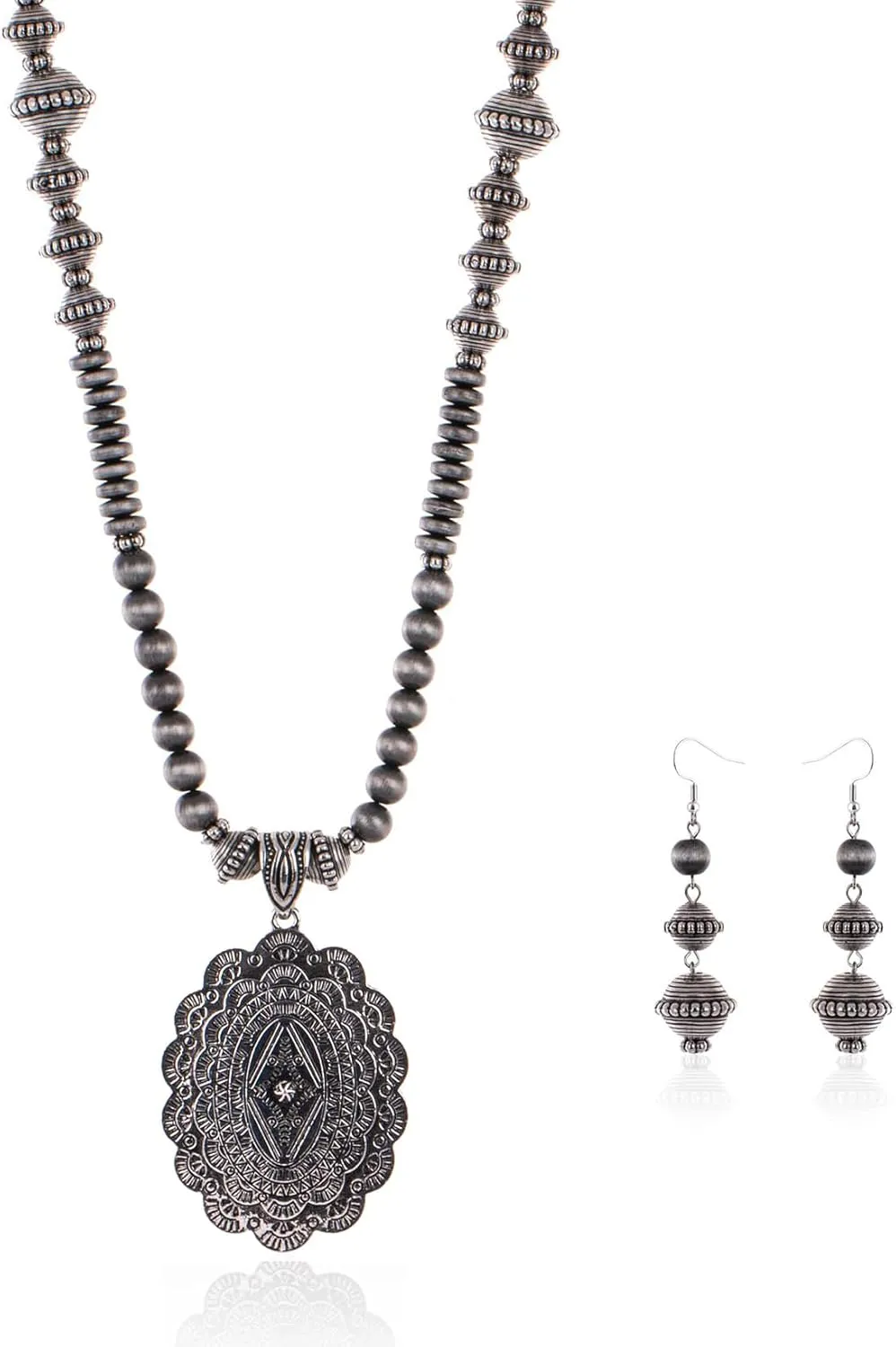 Rustic Couture's Western Jewelry Set for Women Cowgirl Vintage Western Necklace Earring