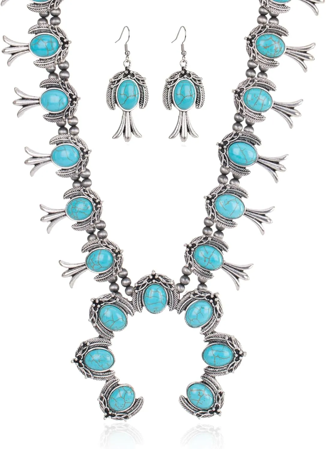 Rustic Couture's Western Jewelry Set for Women Cowgirl Vintage Western Necklace Earring