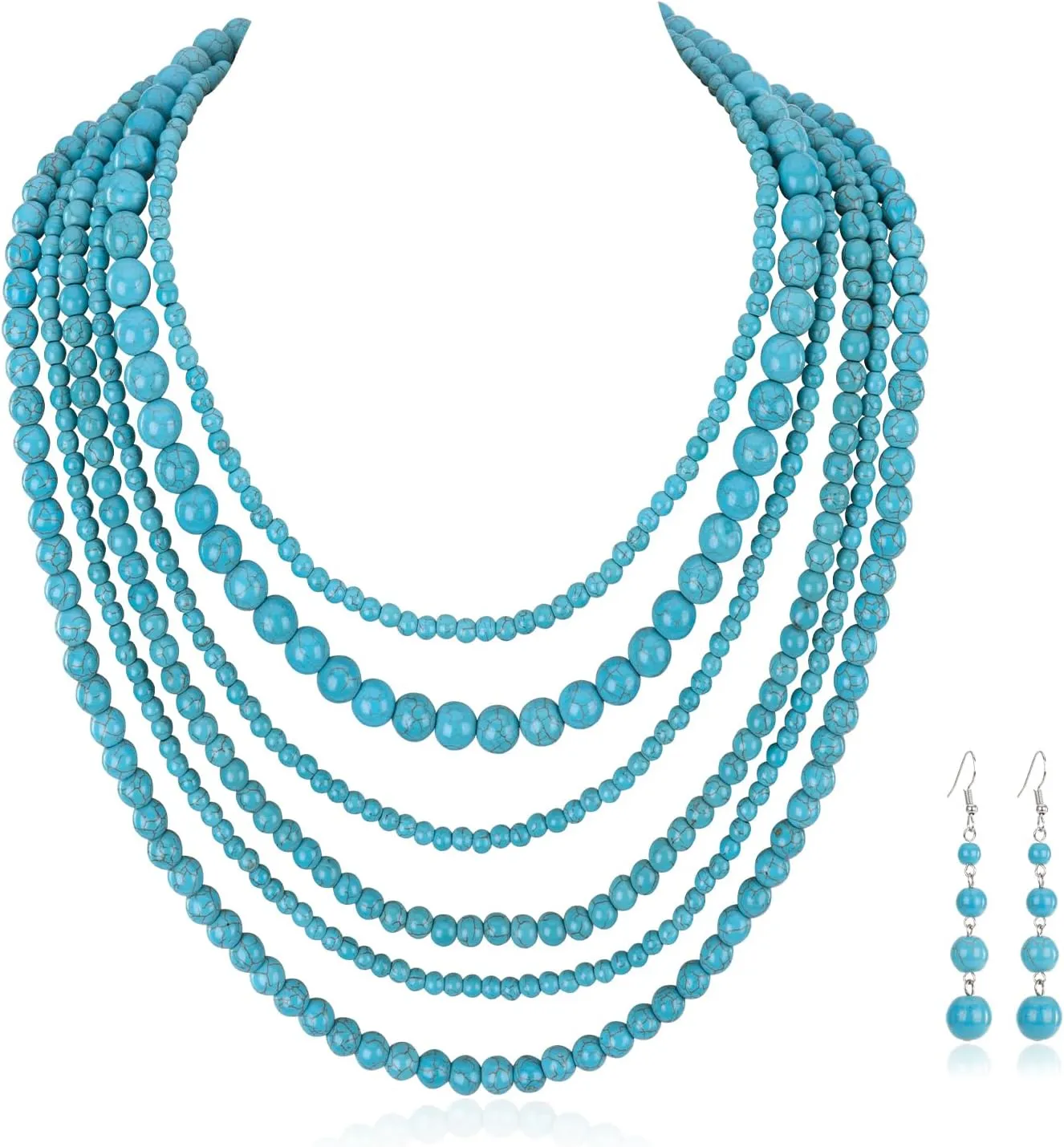 Rustic Couture's Western Jewelry Set for Women Cowgirl Vintage Western Necklace Earring