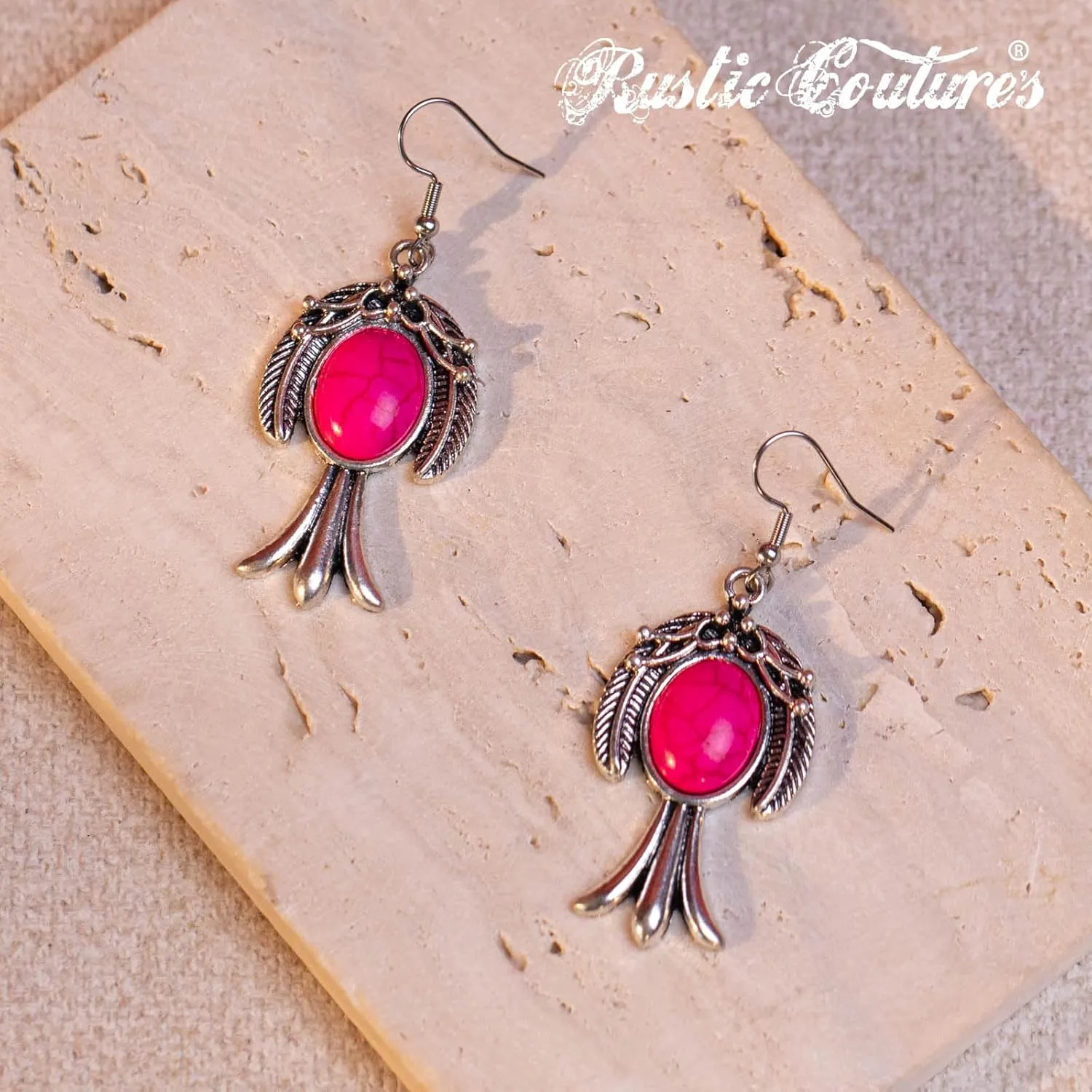 Rustic Couture's Western Jewelry Set for Women Cowgirl Vintage Western Necklace Earring
