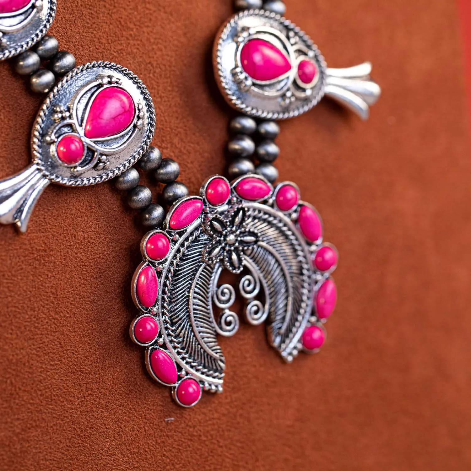 Rustic Couture's Western Jewelry Set for Women Cowgirl Vintage Western Necklace Earring