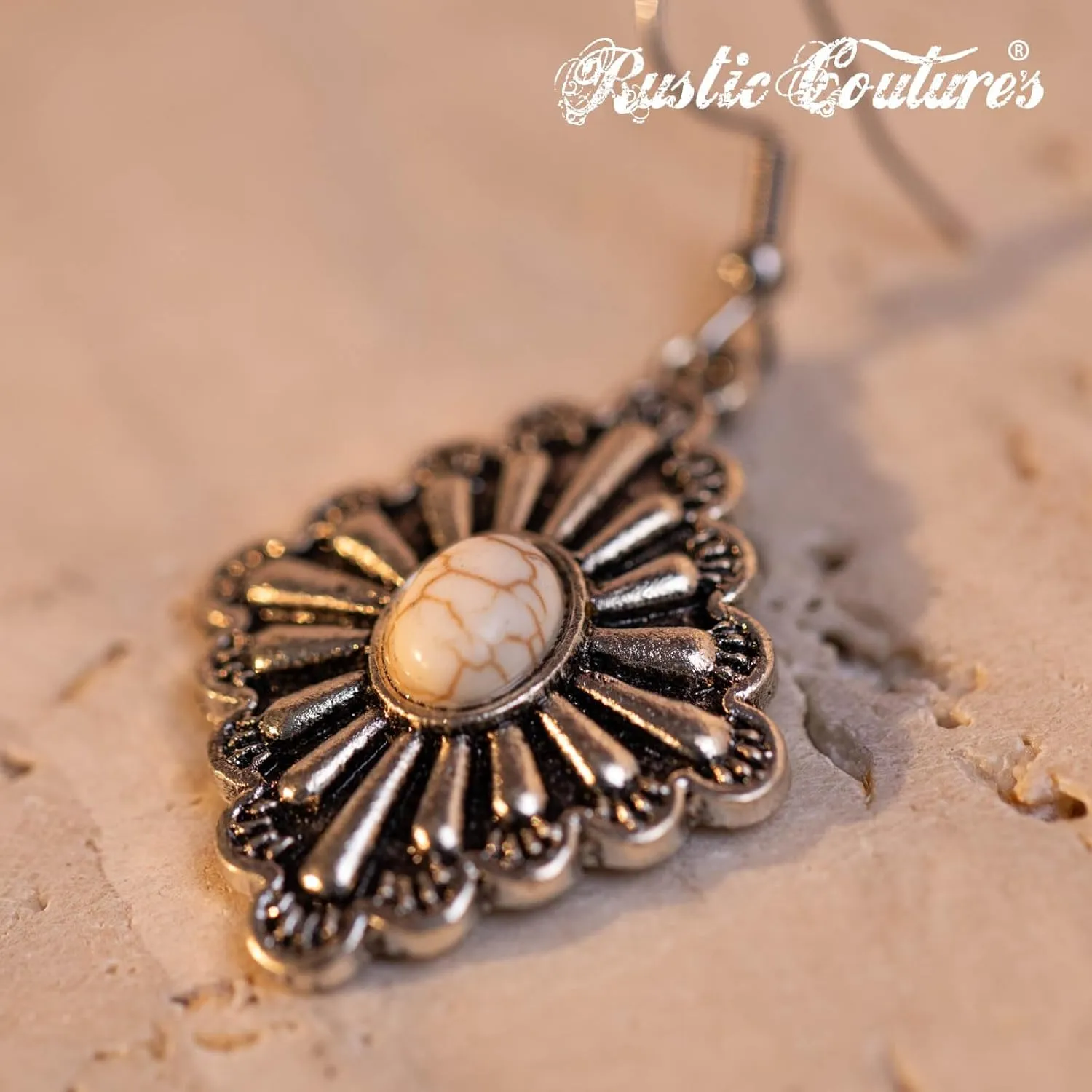 Rustic Couture's Western Jewelry Set for Women Cowgirl Vintage Western Necklace Earring