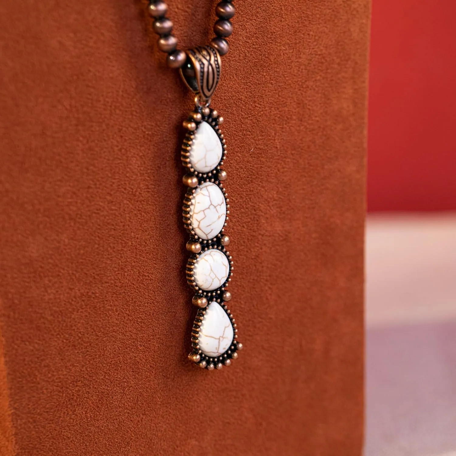 Rustic Couture's Western Necklace Earrings Jewelry Set for Women