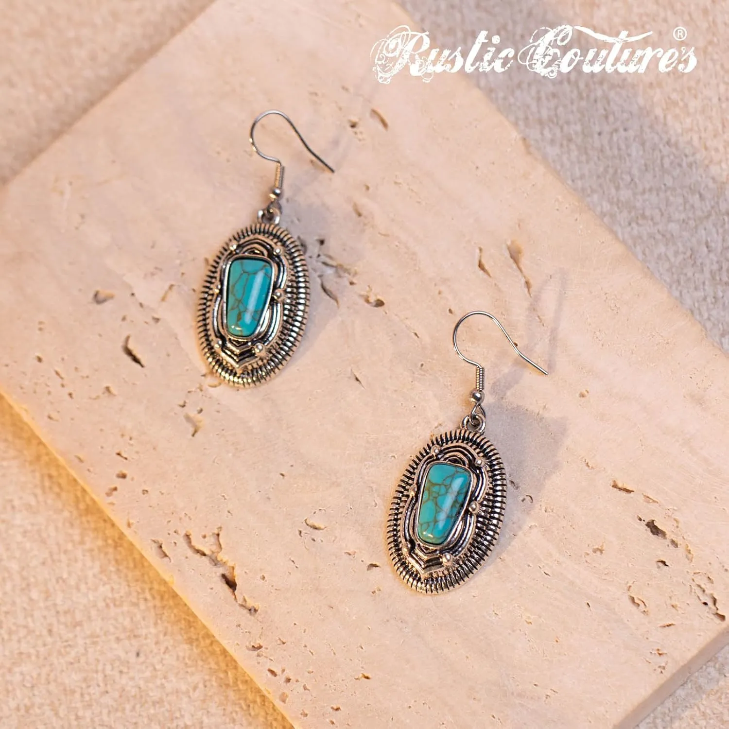 Rustic Couture's Western Necklace Earrings Jewelry Set for Women