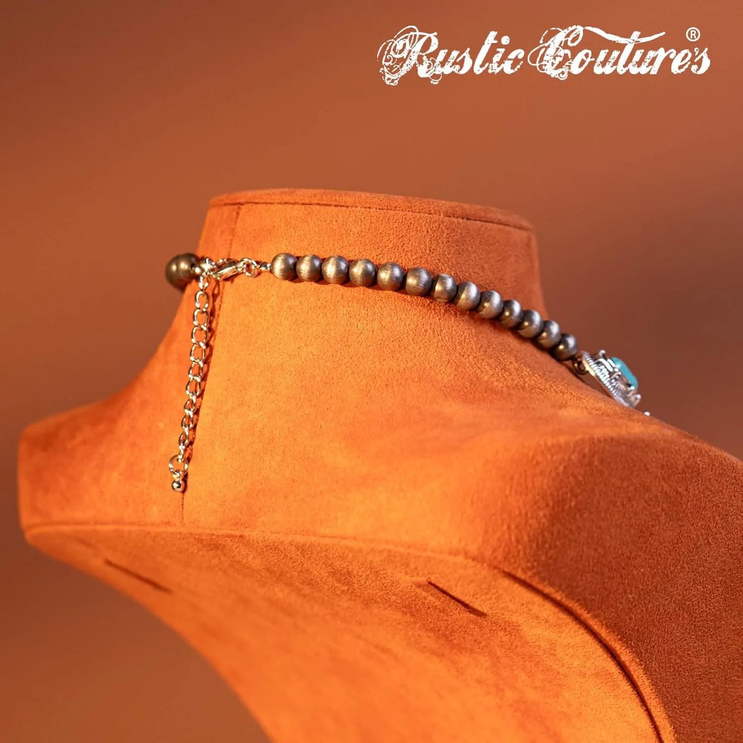 Rustic Couture's Western Necklace Earrings Jewelry Set for Women