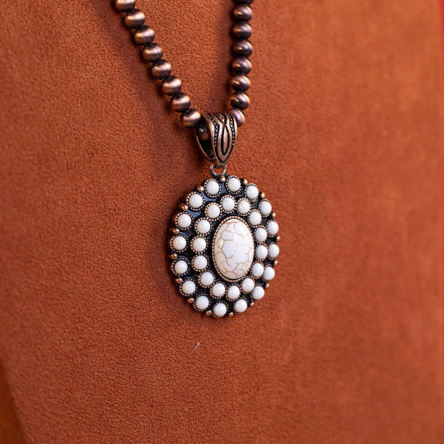 Rustic Couture's Western Turquoise Necklace Jewelry for Women Cowgirl Vintage Necklace