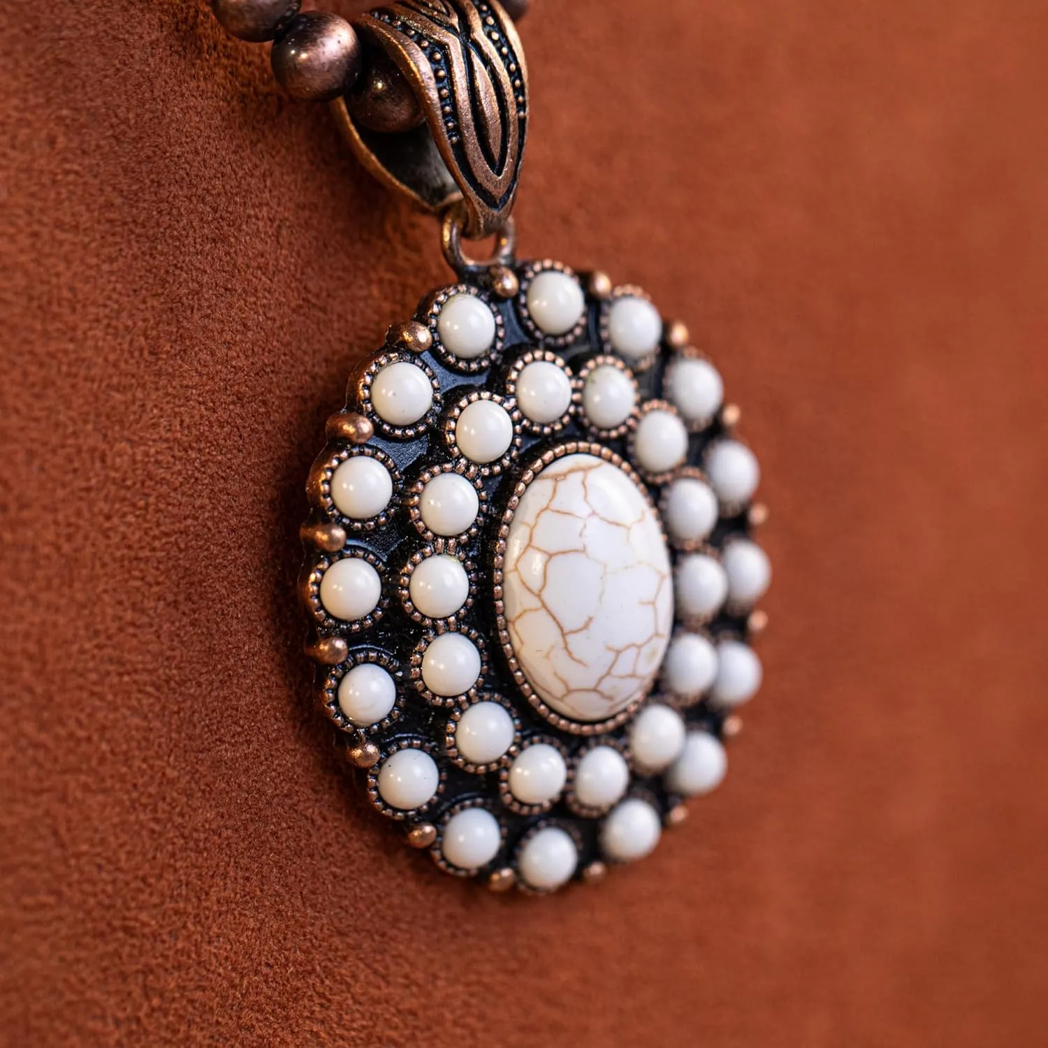 Rustic Couture's Western Turquoise Necklace Jewelry for Women Cowgirl Vintage Necklace