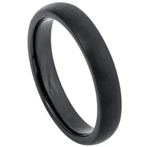 Scratch Free Tungsten Carbide Rings - 4mm Black Rhodium Plated