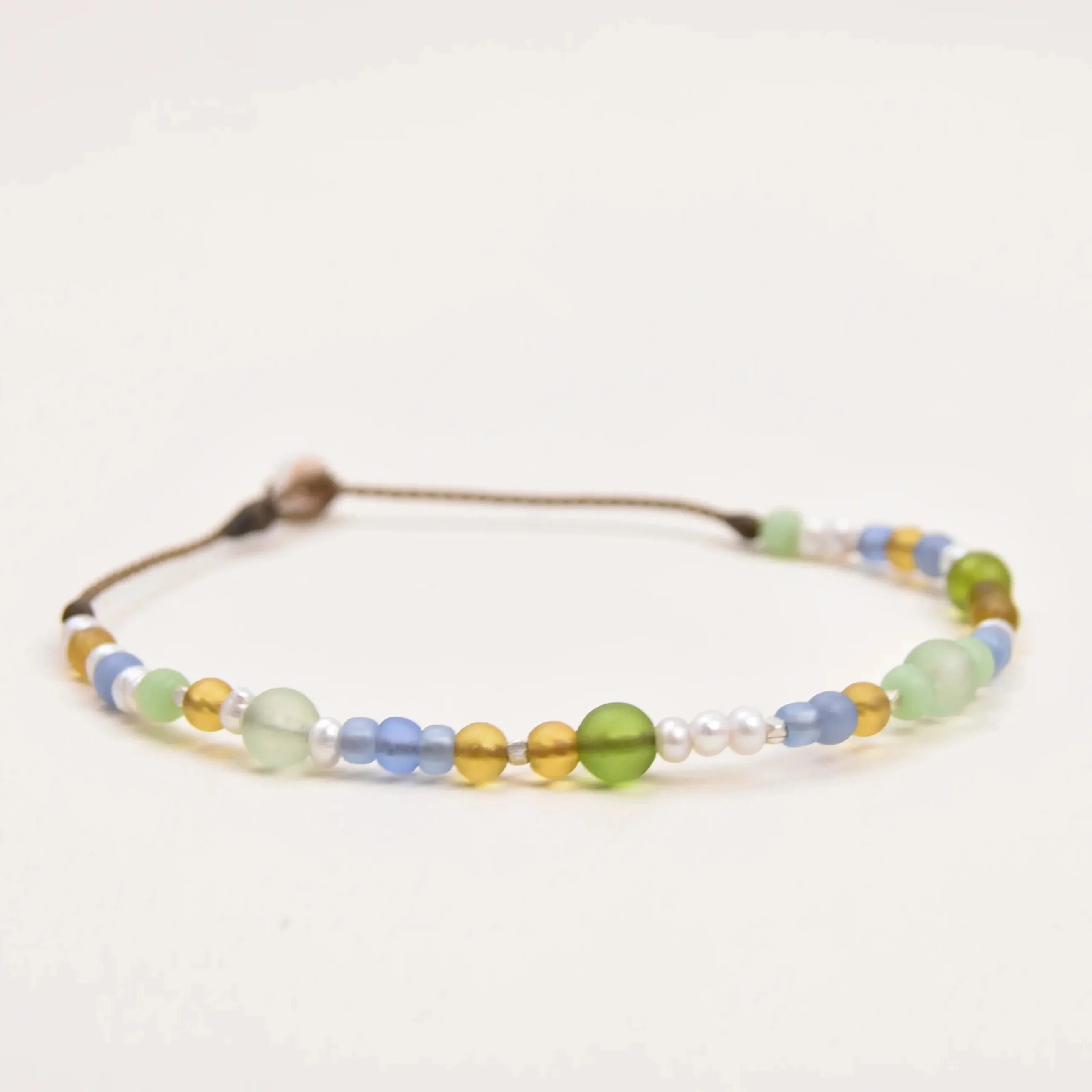 Sea Glass Anklets