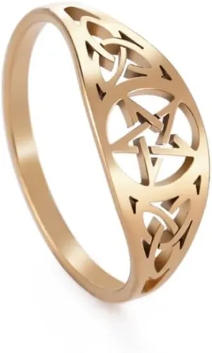 Silver Rings Women Ring Stainless Steel Couple Ring Jewelry Silver Rings for Women (Main Stone Color : Style 4-Rose Gold, Ring Size : 9)