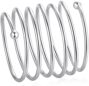 Silvora 925 Sterling Silver Stackable Ring Knuckle Ring Full Finger Ring Women's Stacking Midi Finger Rings,Adjustable Open Ring for Women