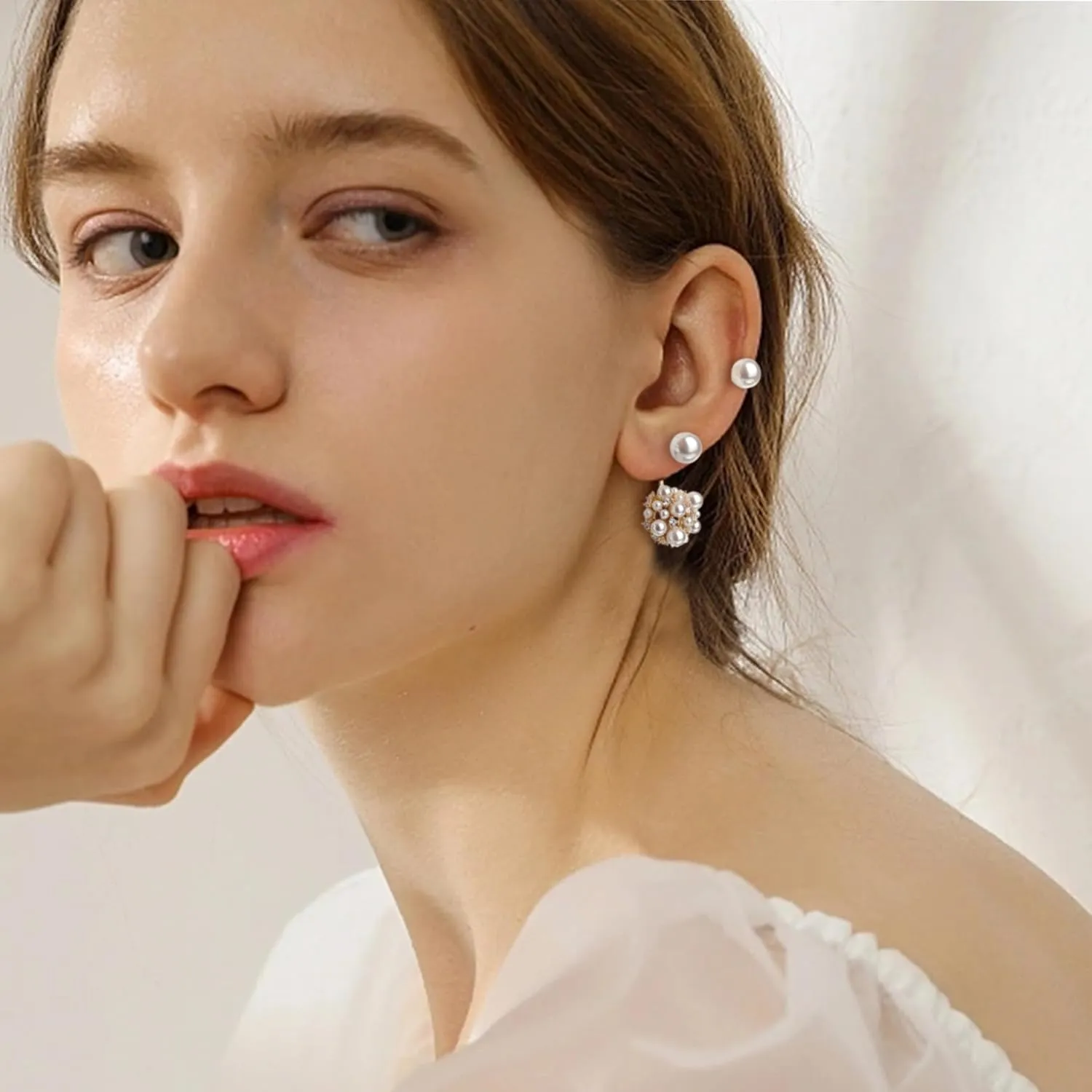 Sonateomber Gold Chunky Dangle Drop Stud Earrings for Women, Valentine Vintage Statement Jacket Dangling Hypoallergenic Earing Jewelry Gift.