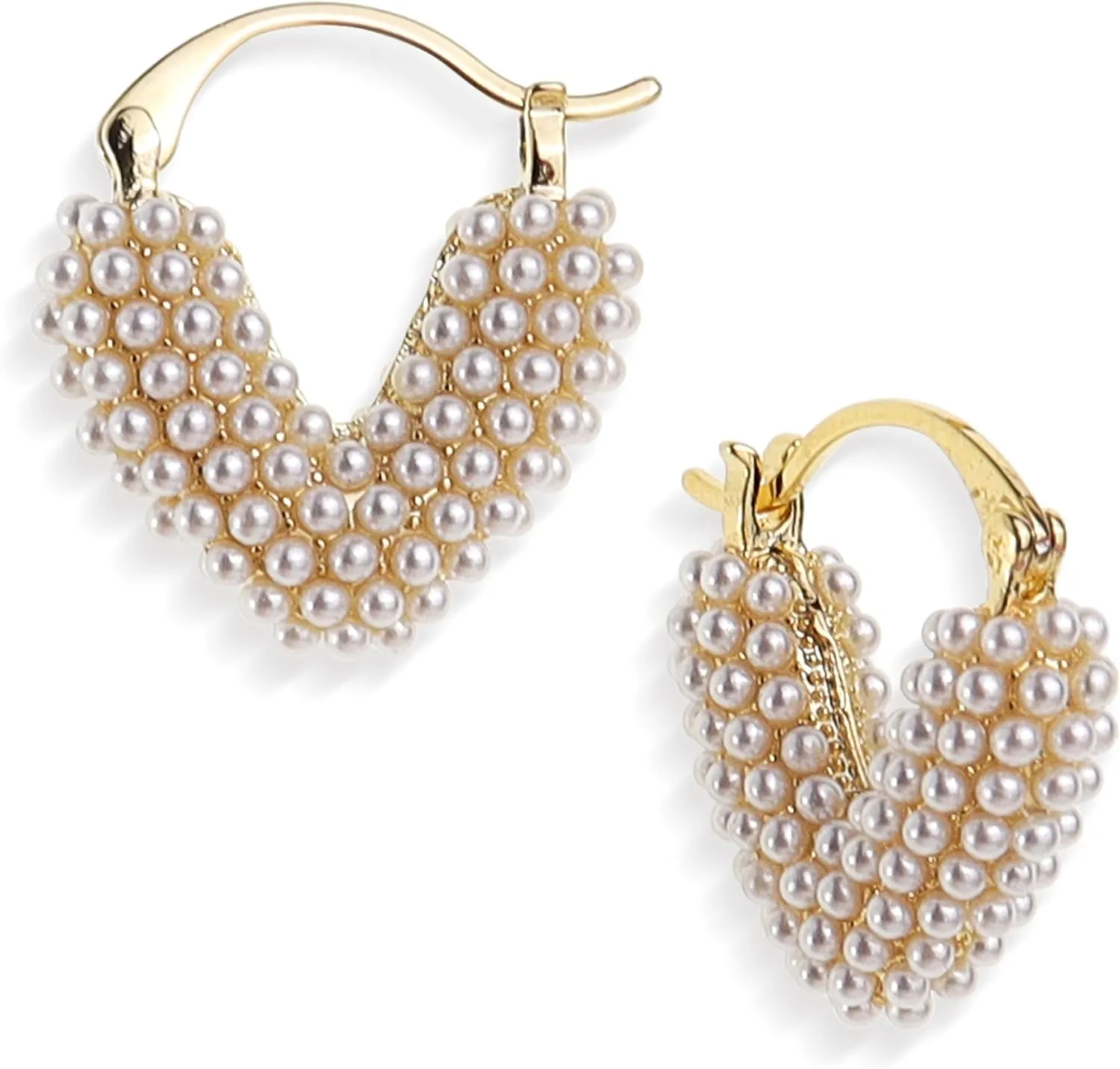 Sonateomber Heart Hoop Earring for Women, Valentine Love Huggie Earing Wedding Prom Hypoallergenic Fashion Jewelry Gift
