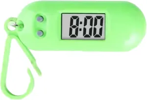 Sporty LED Digital Keychain Pocket Watch Miniature Clock for Students and Kids Practical Travel Backpack