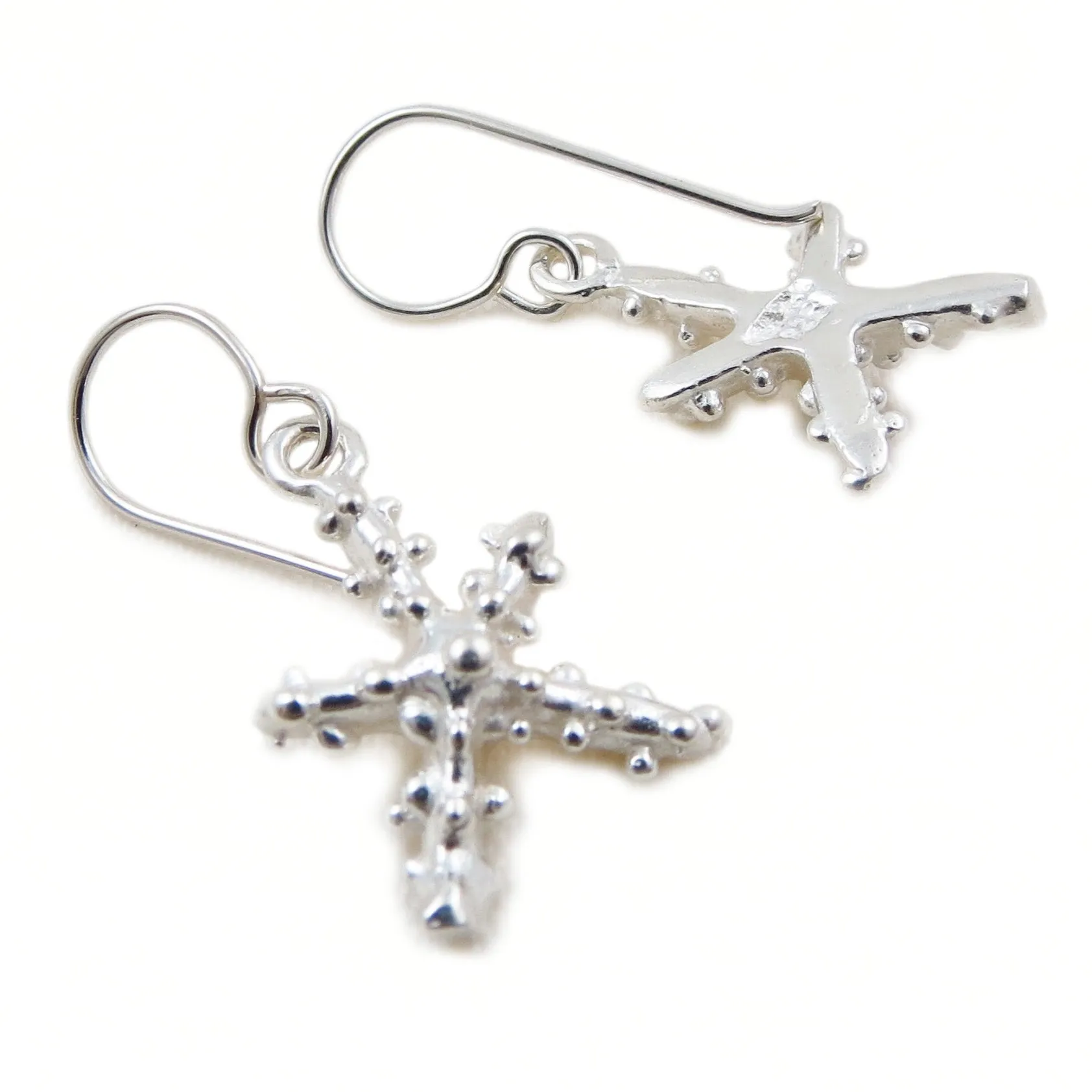 Starfish 925 Sterling Silver Dangle Earrings