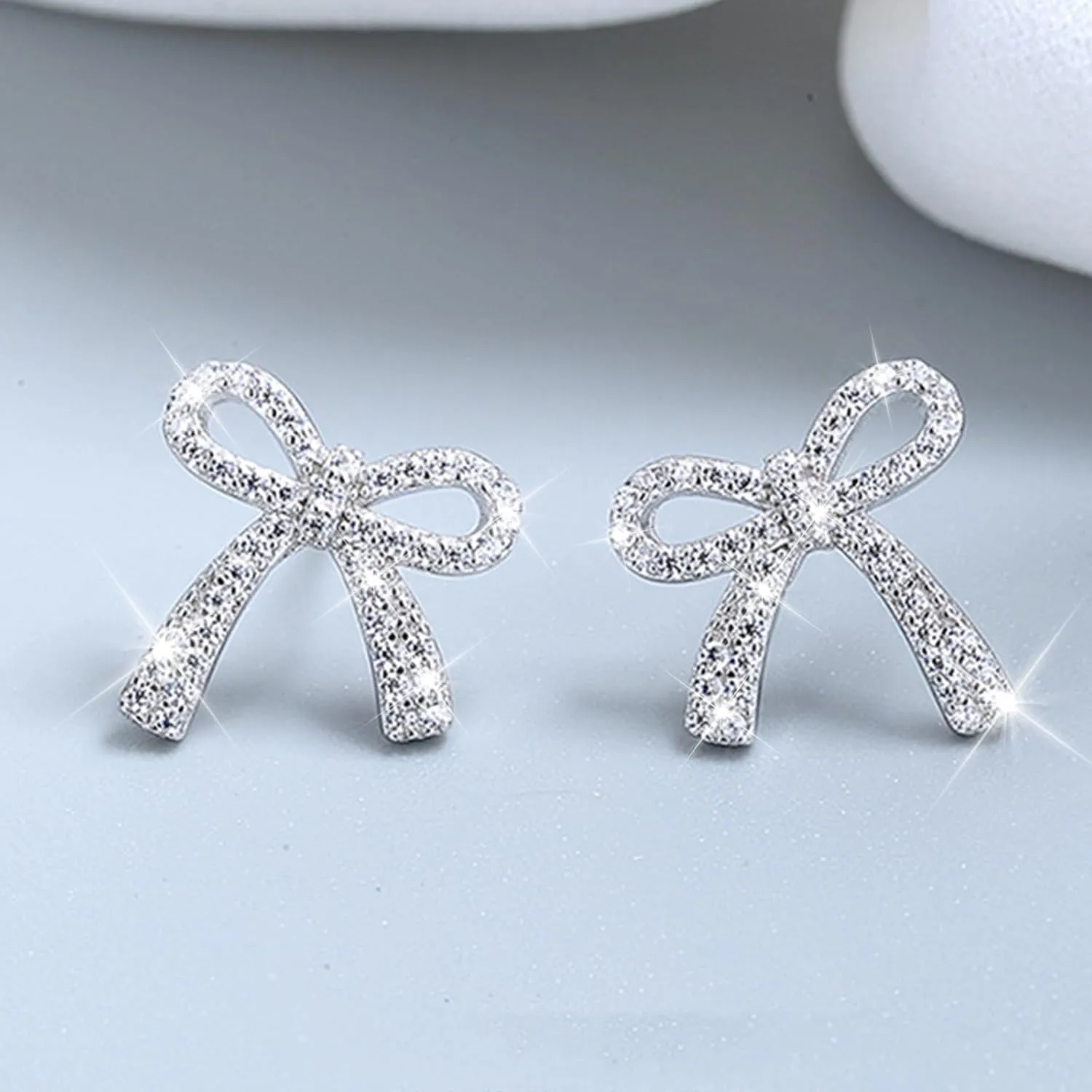 Stylish Gold Silver Bow Drop Earrings for Women - Trendy Long Tassel Chain Bow Earrings Ribbon Heart Bowknot Dangle Earrings Jewelry Gifts